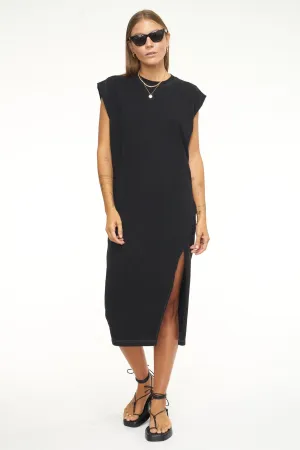 Pistola Trina Muscle Tee Dress in Noir Contrast