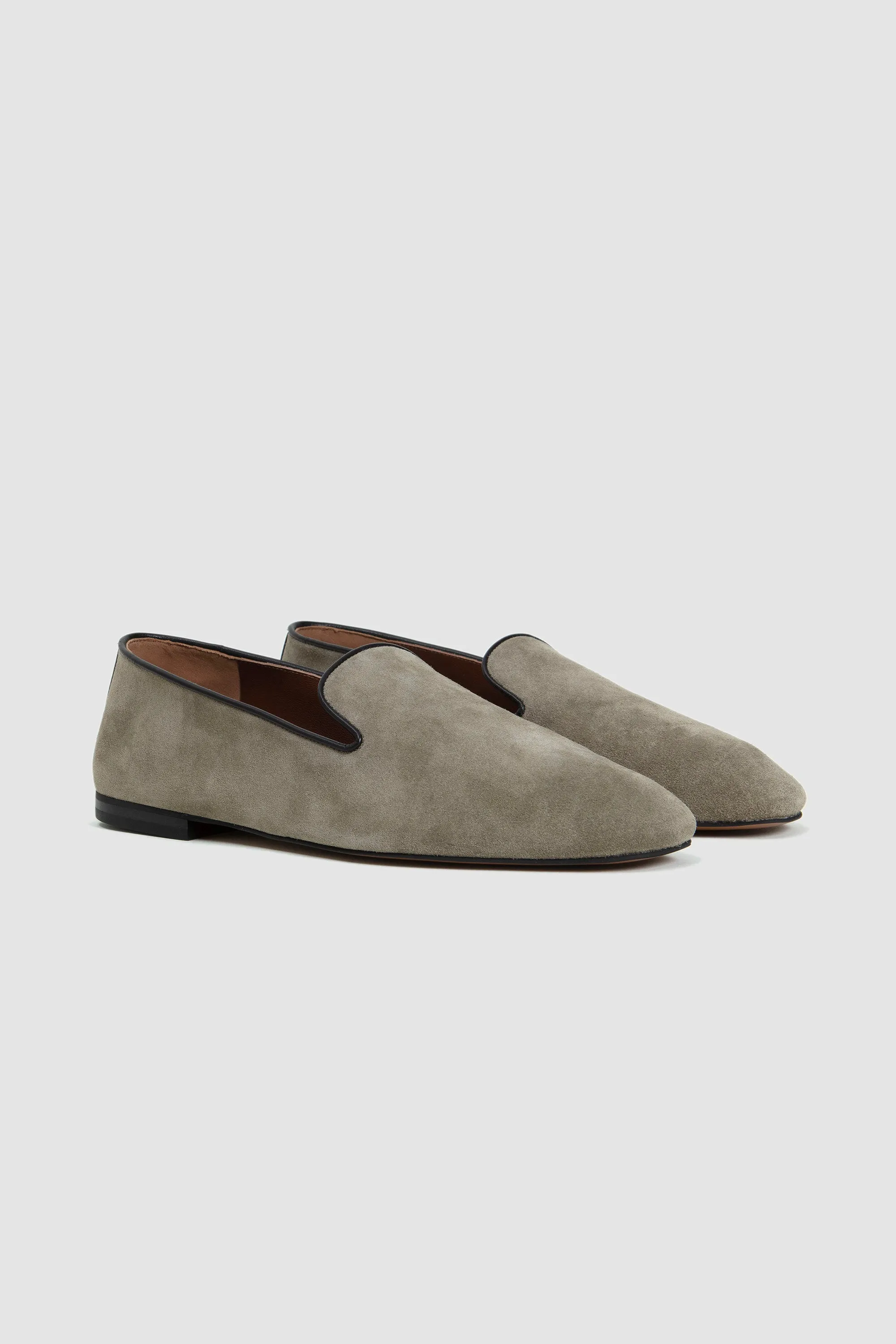 Suede Loafers Military Green